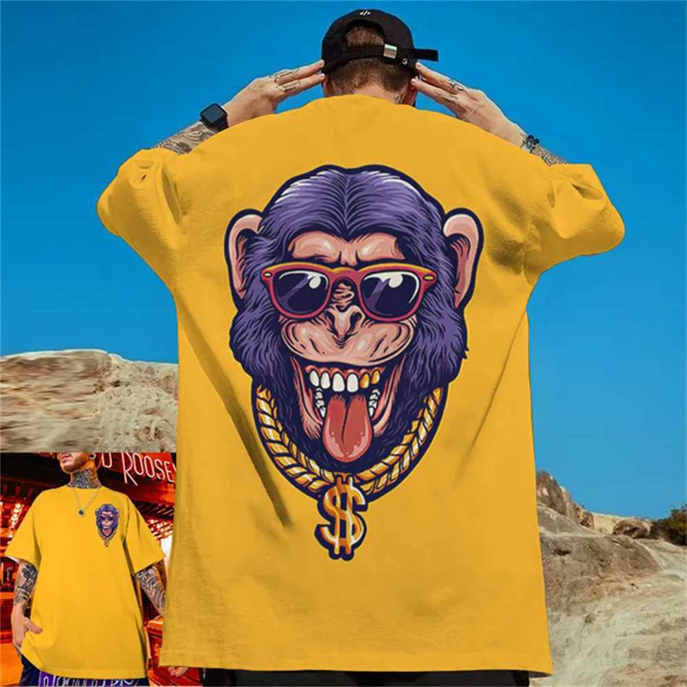 2024 Summer Street Large T-shirt 3D Printed Mens Retro T-shirt Mens Funny Short Sleeve Street Hip Hop TopXJ250409