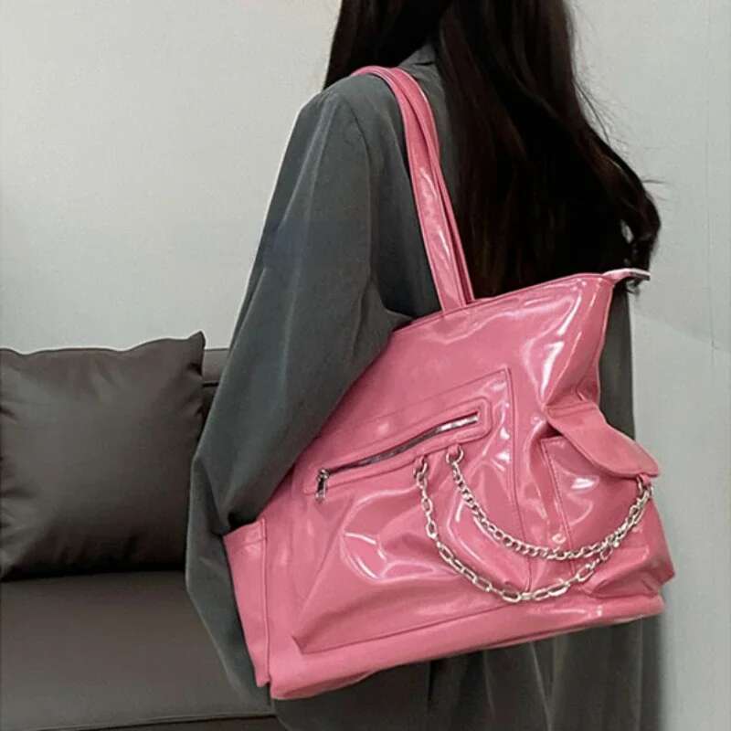 College Students Casual All Match Tote Bag High-Capacity Fashion Women's Handbags 2024 Trendy Korean Shoulder Bags