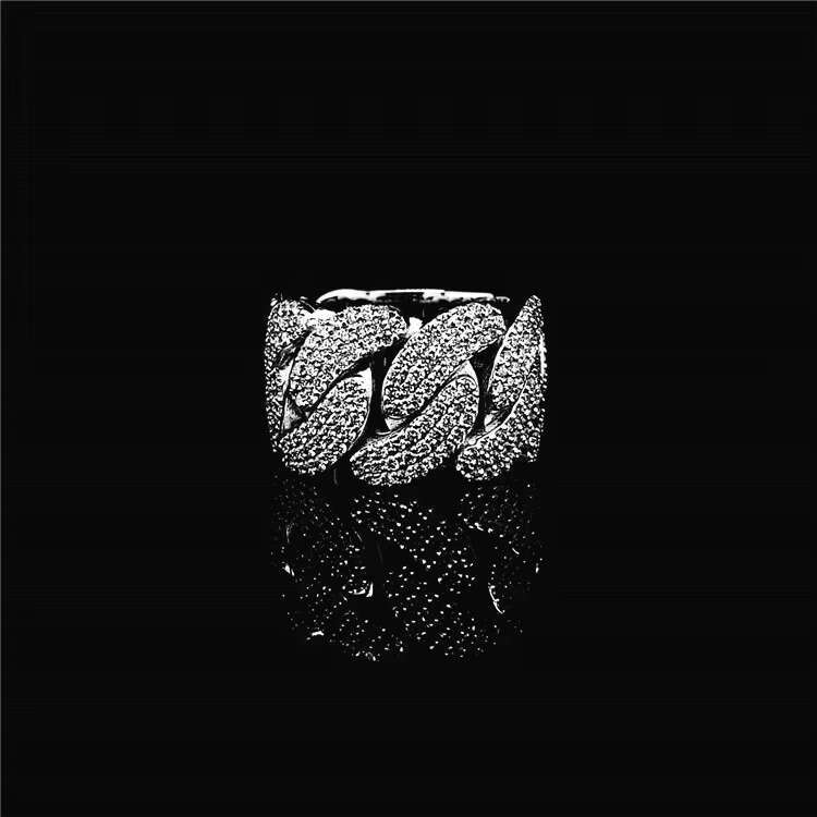 GRA Certificated Luxury Jewelry Ring Men Iced Out Hip Hop Moissanite Diamond Rings Halo Ring for 925 Sterling Silver Jewelry