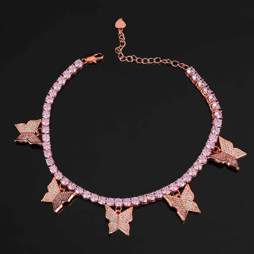 2023 New 925 Sterling Silver Customized Fashion Jewelry Anklet With Moussaint Diamonds Bracelet
