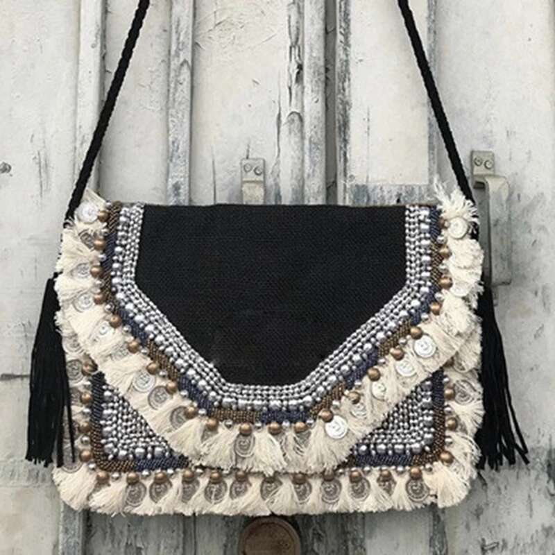 DOYUTIG Brand Summer Fresh Bohemia Design Indian Handmade Cross-body & Clutches Women's Antique Ethnic Embroidery Bags F759