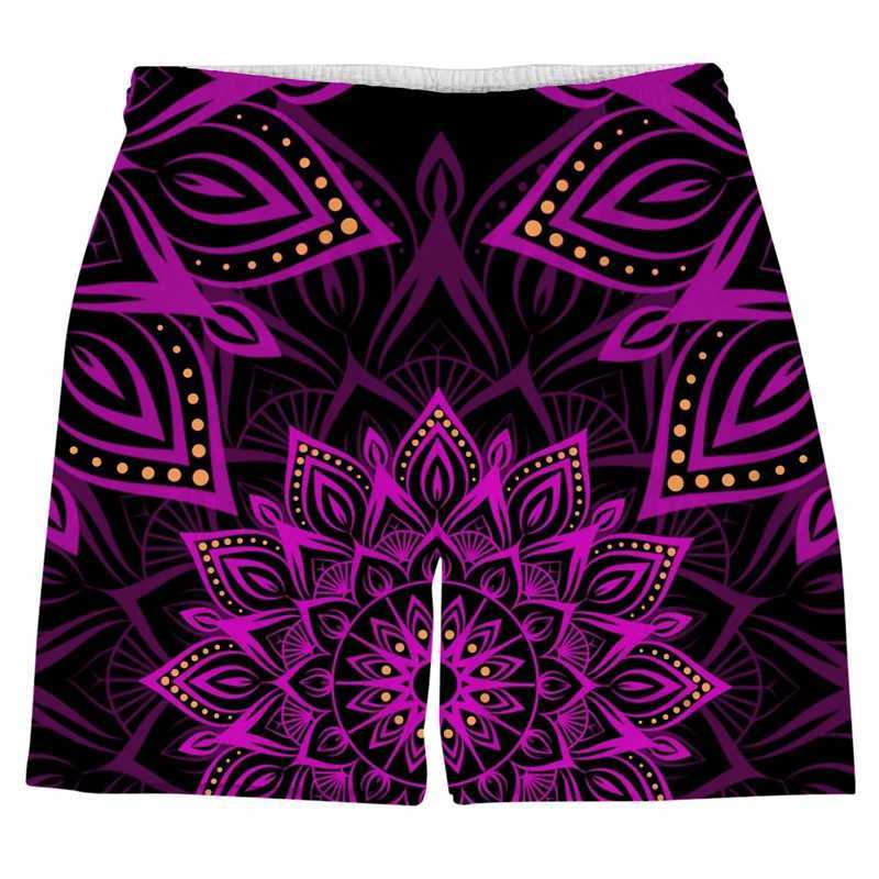 3D printed ethnic style pattern beach shorts for men casual and fashionable Hawaiian holiday shorts cool mens quick drying pants X250410