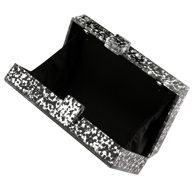 Exquisite Dinner Party Handbag Rectangle Multicolor Geometric Trend ed Acrylic Bag Womens Wedding Party Bag Dinner Bag 251023CJ