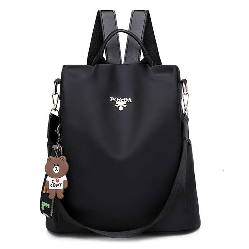 Hot Women Korean Edition Oxford Cloth Anti theft Backpack for Women, Comes with Pendant 2025 New Casual Versatile Fashion Clothing