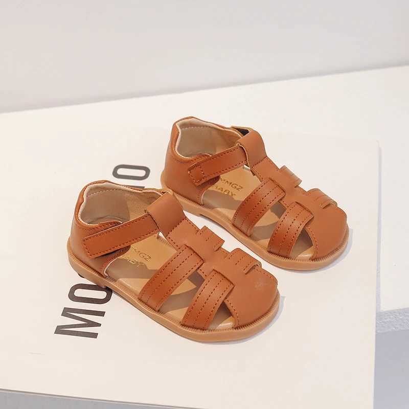 Unishuni Baby Sandals Princess Closed Summer Beach Apartment Childrens Non slip Lightweight Rubber Sole Childrens Sandals Z250410