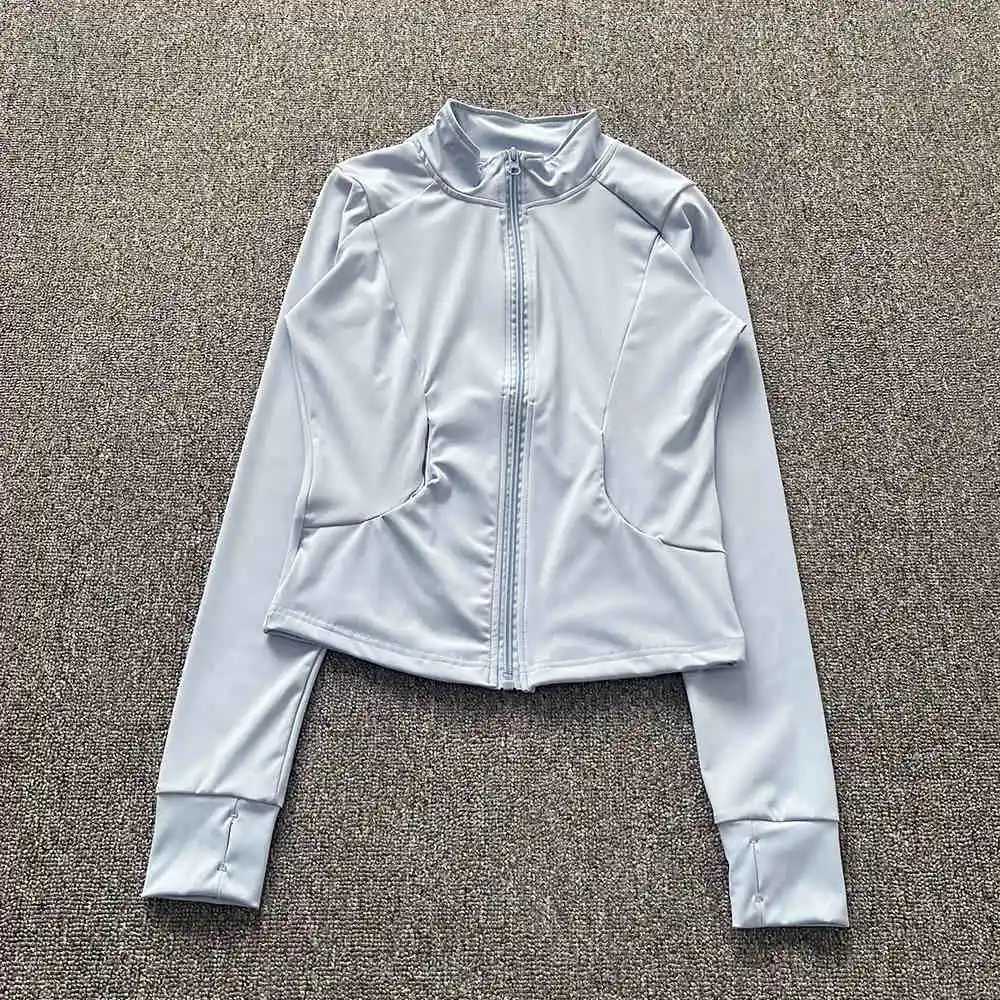 Womens lightweight slim fit long sleeved yoga top fast drying high-end outdoor running and fitness clothingXJ250410