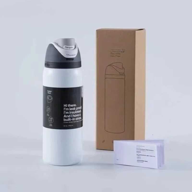 Fashionable cup 24oz/32oz Stainless Steel Insated Bottle Drinkware BPA- Durable Keeps Temp Best for Outdoor Activities Fitness Y251110