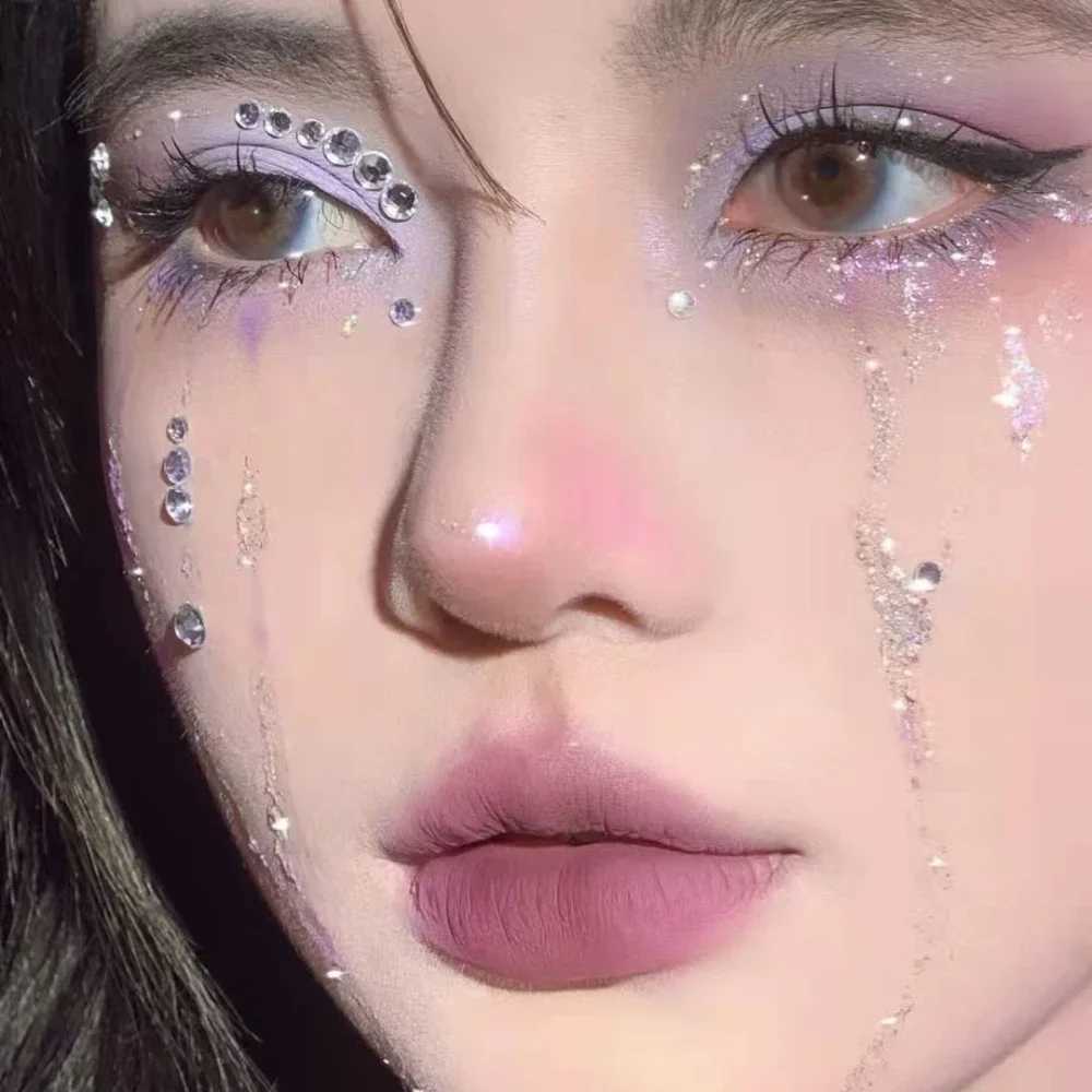 Fashion pearl face sticker Pearl temporary tattoo sticker Waterproof glitter eye shadow body holiday makeup W250410