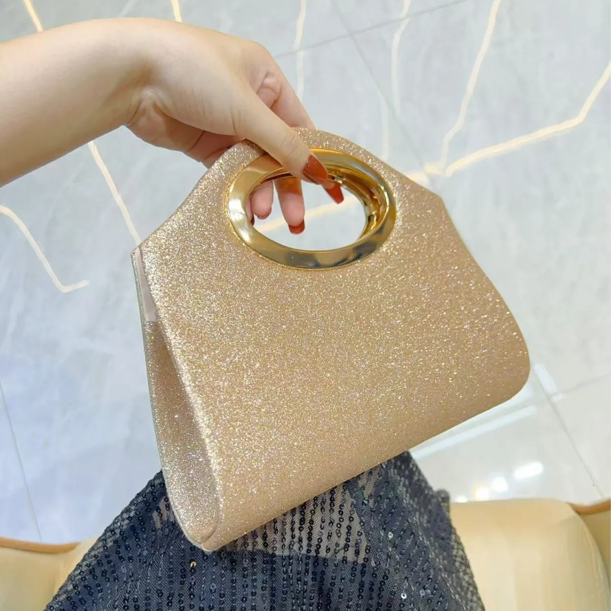 light fashion banquet womens clutch bag high sense personality niche dinner bag womens bag 251107