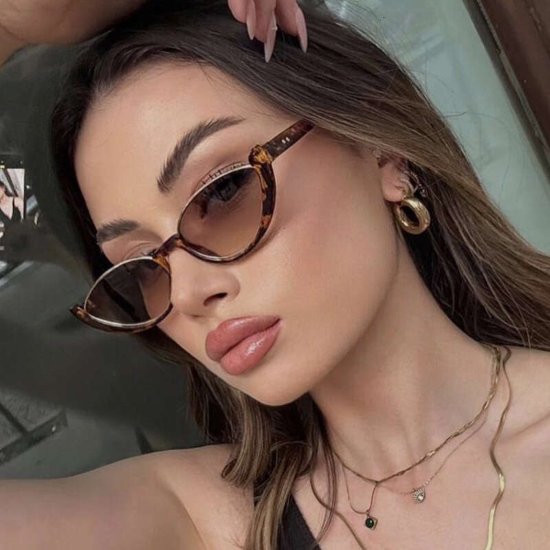 Cat Eye Half-frame for Women Sunglasses European American Fashion Internet Celebrity Sun glasses Ins Style Unique and Edgy eyeglasses