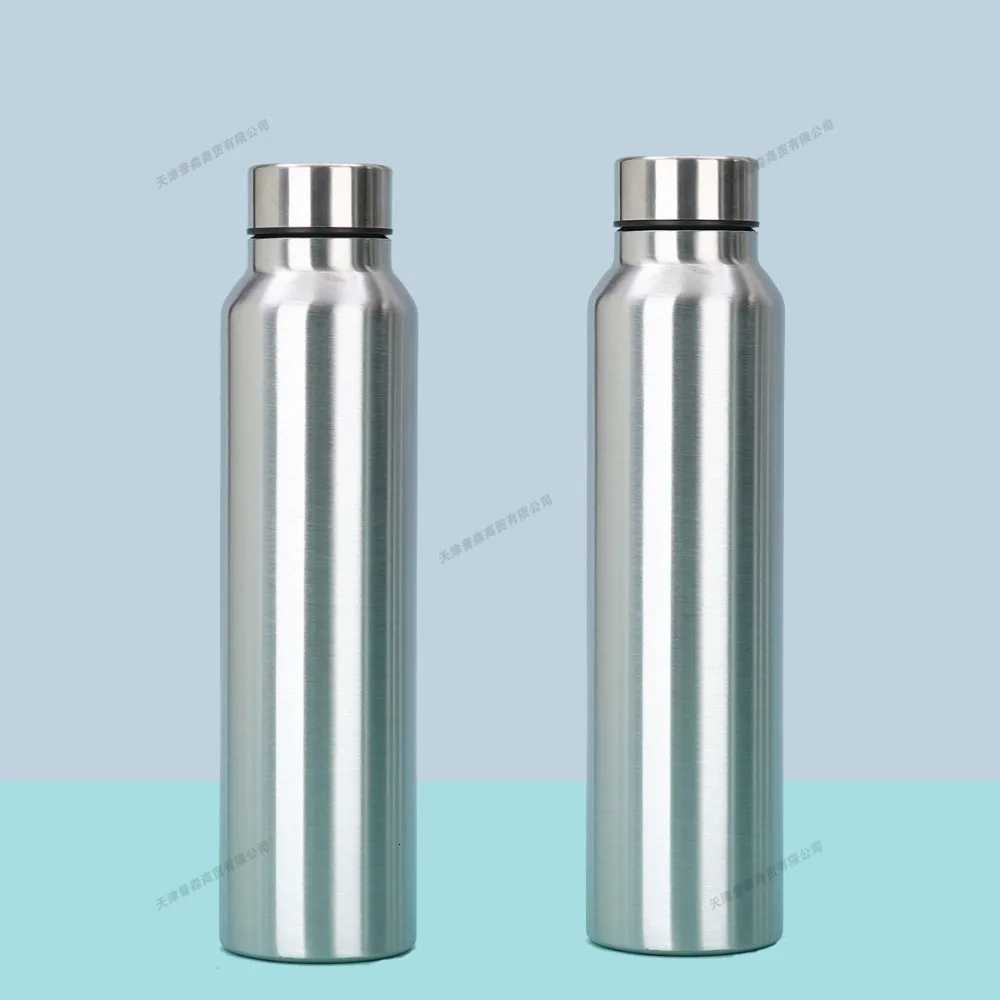 Fashionable cup 1/2/3Pcs 1000ml Stainless Steel Sport Water Bottles Single-layer Rugged Water Cup Metal Flask Drinkware for Camping Sports Gym Y251110