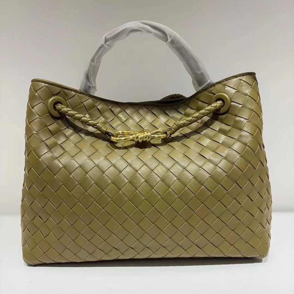 Designer Vintage Woven Craft Designer Handbag Handbag Fashion Commuter High-end Feel Women's Bag Single Shoulder Crossbody Large Bag