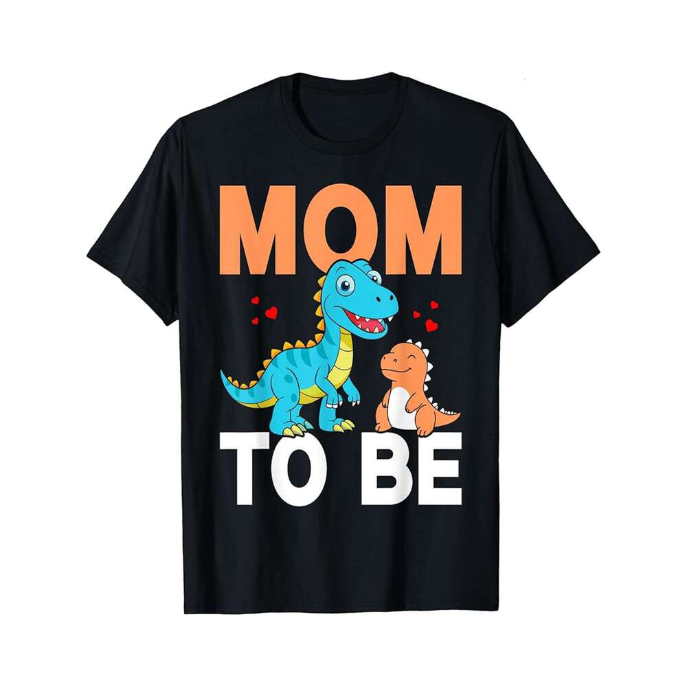 Designer T shirt Mom To Be Dinosaur Baby Shower For Boy - 220g T shits