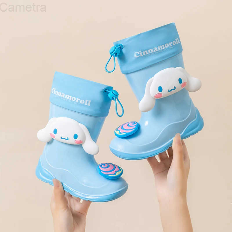 Sanrio Sanrios Cartoon child Rain boots Boy Anti-slip Girl student Water shoes water proof rain boots kids Cinnamoroll Anime figure H251110