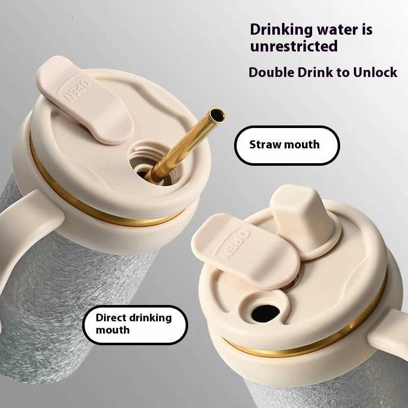 Fashionable cup High-appearation-ll Titanium Ion Inner Liner nt Insated Cup Men and Wens Cup Student Portable Large-capacity Cup Y251110