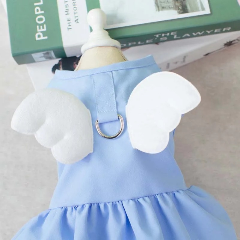 Pet Clothing for Dogs Cats Small Dog Dress Angel Wings Skirt Dog Clothes Dog Accessories Spring Summer Cat Clothes