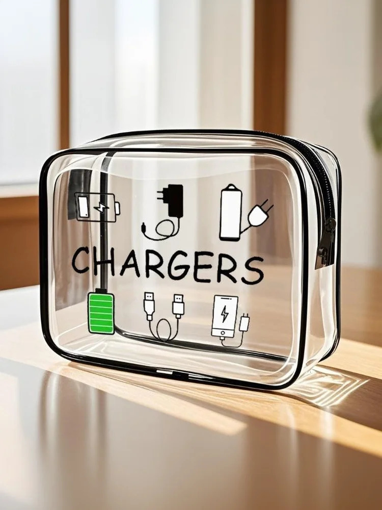 Medicine Cosmetic Bag Women Large Capacity Travel Organizer Easy Wipe Clean Toiletry Pouch Daily Use Trip Toiletry Travel Bag 251110