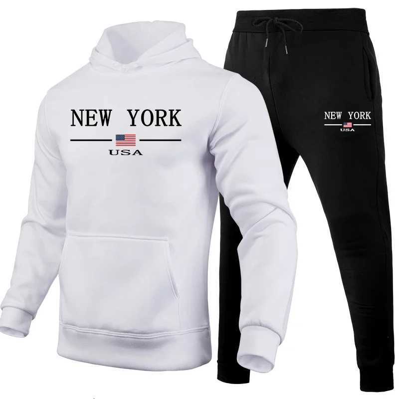 2025 New Mens Sportswear Fashion Casual Printed Sportswear Set Daily Sports Slow Running Mens Winter Warm Hoodie W251110