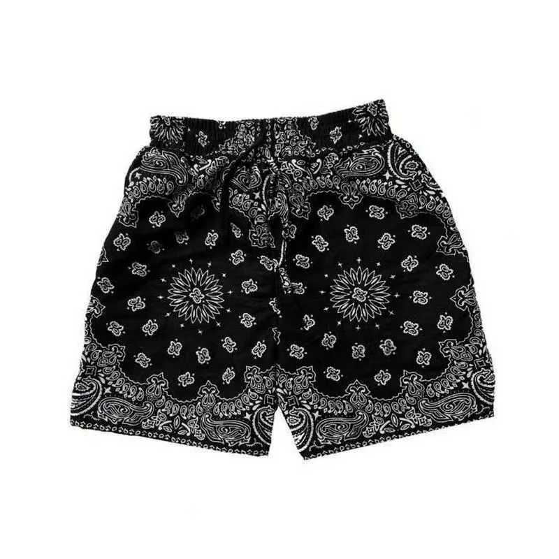 Paisley shorts summer pants beach sports basketball hot training printed flower hip-hop loose fit suitable for freestyle X250410