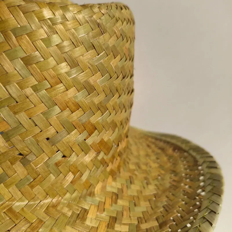 Wide Brim Straw Hat Western Cowboy Hat Fashion Trend Beache Hiking Cowboy Straw Cap for Men and Women 250409