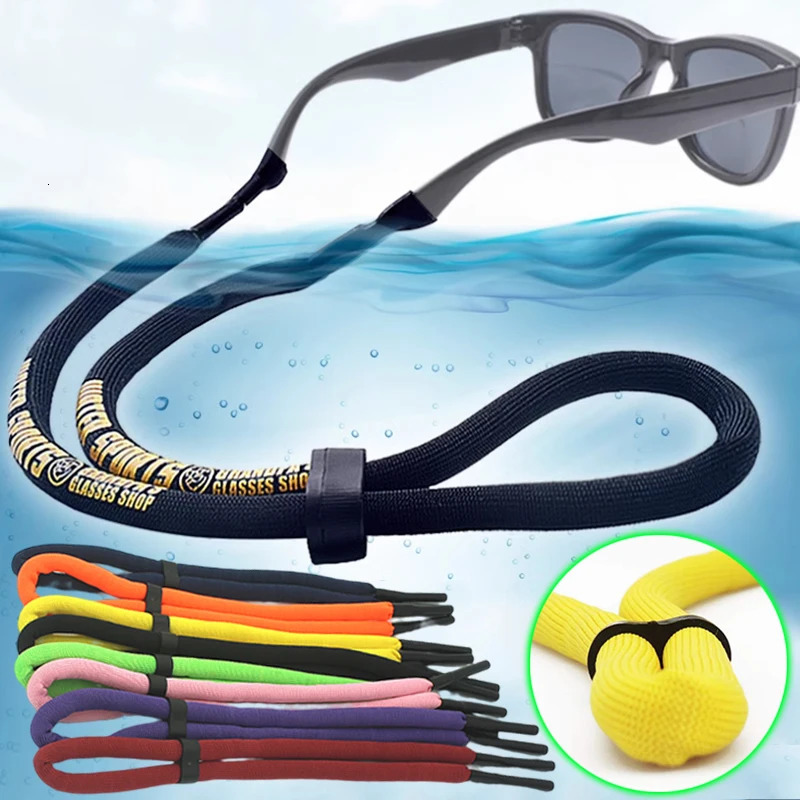Neutral water sports floating sunglasses chain anti slip bead glasses rope holder goggles reading strap 250410