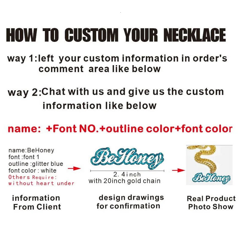 Fashion Customized Name Words Personalized Letter Initial Gold Choker Chain Love Necklace Pendant Nameplate Gift C4 250409