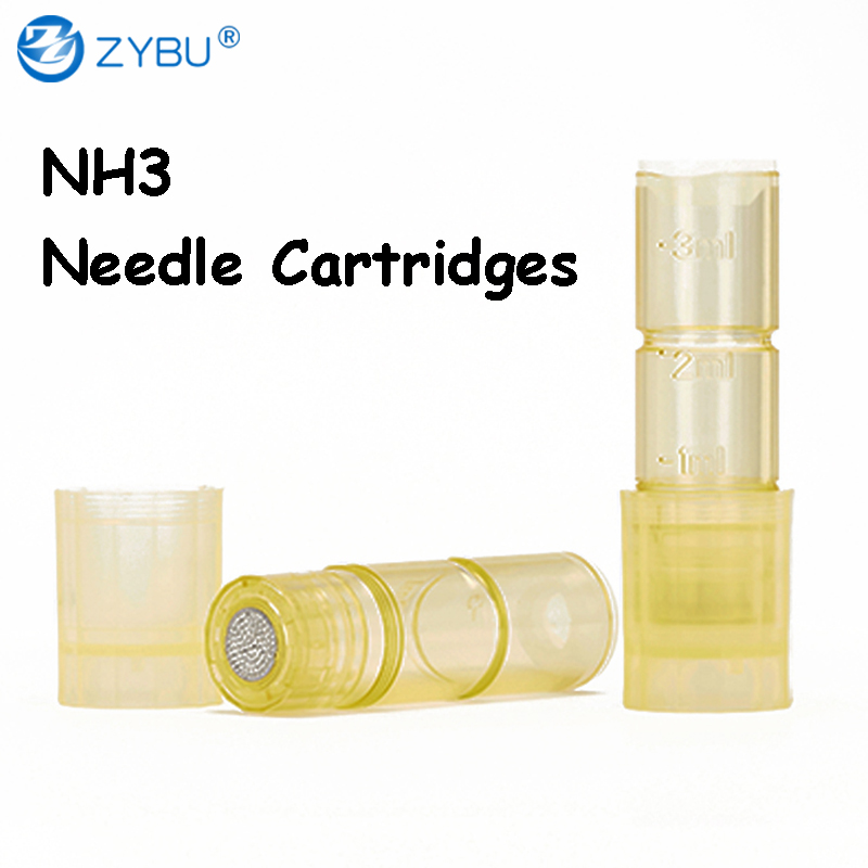 NH3 Replacement Dermapen Cartridge Needles 12pin Nano Silicon Round Consumables MTS Tips Derma Pen UM7 UM8 M10 M20 Use Micro Needling Parts 20Pcs Meso