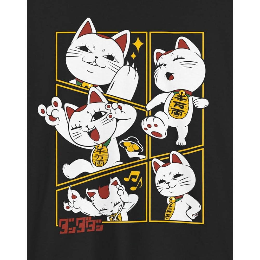 T shirt for Mens Unisex Tee Dandadan Cat Turbo-Granny Cute Anime Manga Cat Graphic Tee Casual Tops Clothes Short sleeve