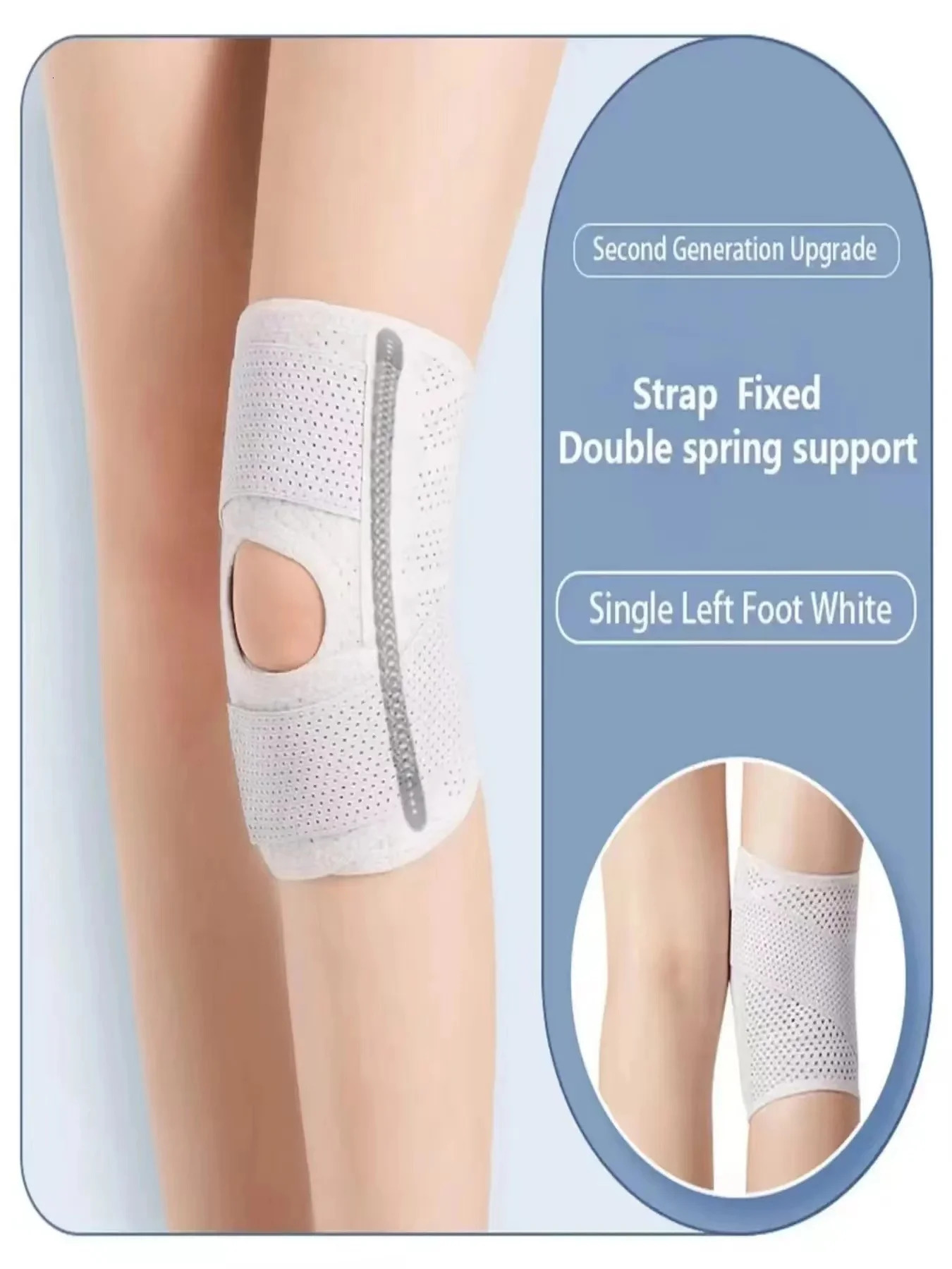 Eighth generation meniscus professional knee pads with three layers of silicone pads for knee fixation and tear rehabilitation 250410