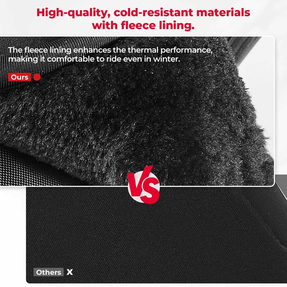 KEMITOUR Motorcycle Handlebar Gloves Scooter Hand Bar Winter Gloves Windproof Waterproof Washable For ATV Snowmobile S25118