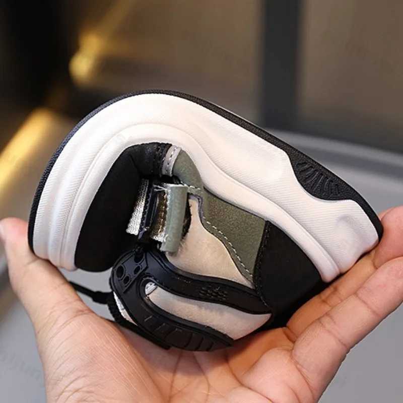 Children High Top Sneakers Boys Girls Sports Shoes Autumn Comfort Anti Slip Outdoor Skateboard Shoes Toddler Baby Causal ShoesT251110