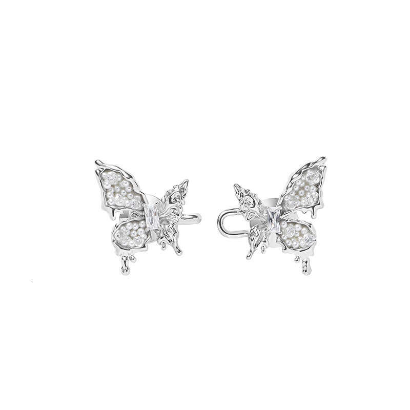 High-end Pearl Butterfly Buckle Wholesale Cool Fashion Versatile Magic Pants Waist Tightening Button