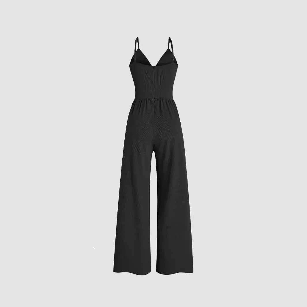 Elegant multicolor casual fashion jumpsuit summer Trouthers suit vest waist fit shorts womens overseas trade stocks 250410