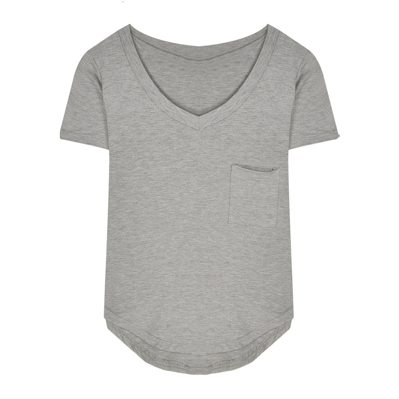 2025S Designer Women S T Shirt For Women In The Summer New V Neck Design With A Sense Of Layering Irregular Base Shirt Spicy Girl Pure Desire Style Sh