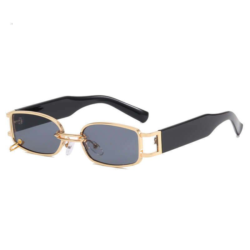 Trendy Buckle 2026 New Sunglasses Small Frame Metal Square Fashionable Stylish Personality Sun glasses for Men and Women