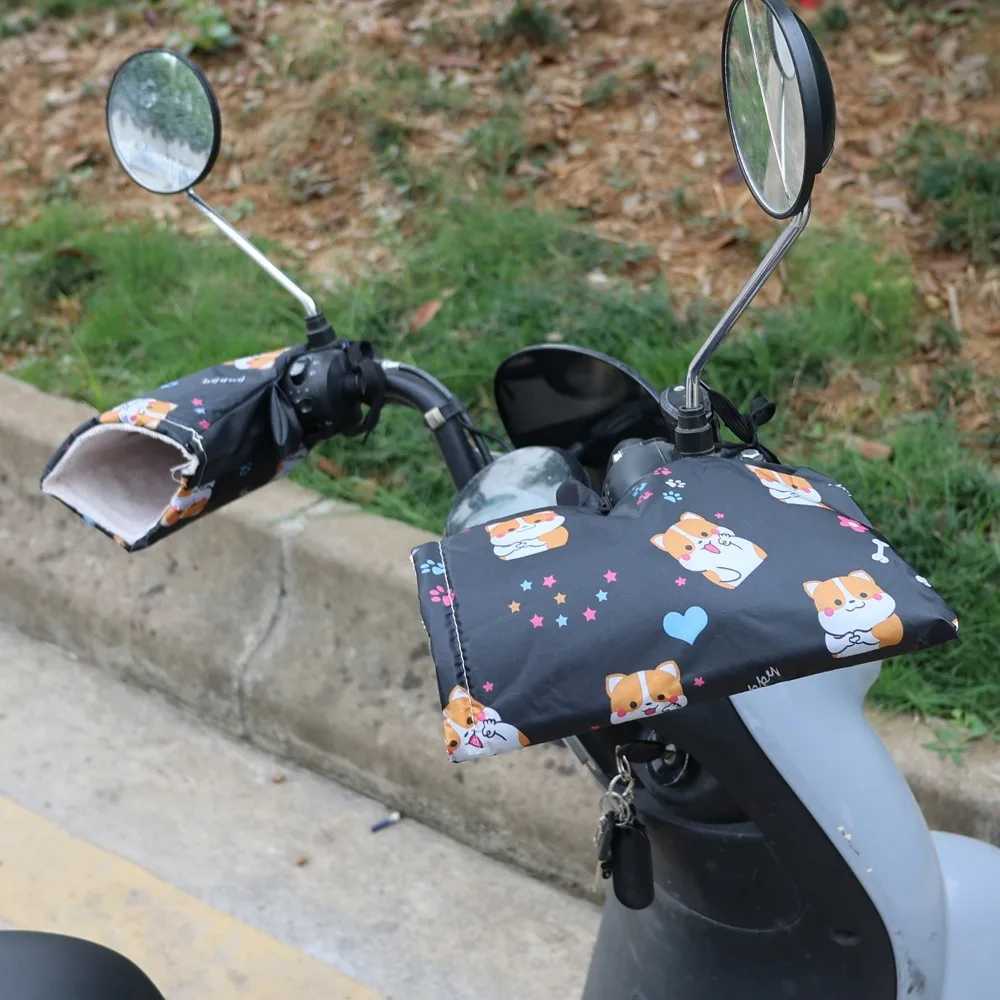 Motorcycle Handlebar Muffs Outdoor Cycling Thermal Gloves Winter Protection Scooter Electric Bicycle Windproof Warm Handle Cover S25118