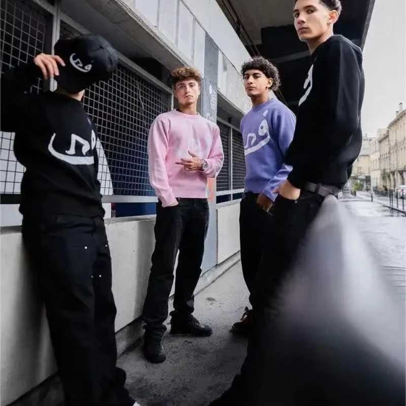 Fashion Mens Vintage Knitwear Y2K Creative Sweaters Winter Harajuku Oversized Pullover Sweater Unisex Aesthetic Clothes Teens Women Top Y251110