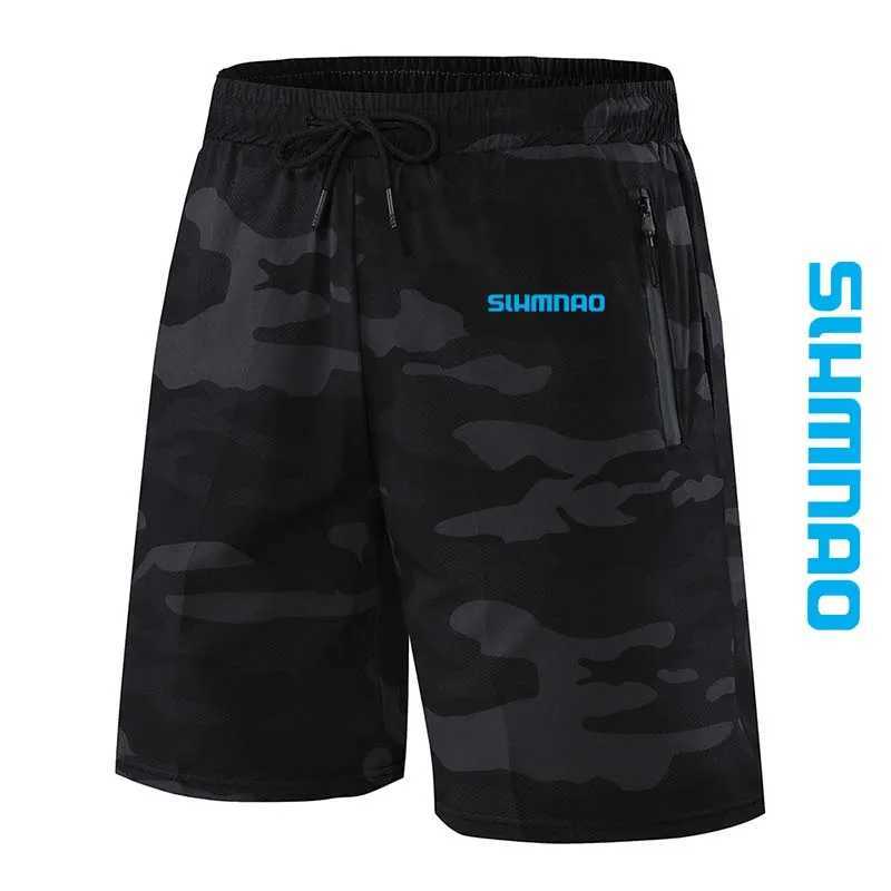 Summer 2025 mens outdoor sports running quick drying shorts cycling fitness casual one-fifth pants fishing pants X250410