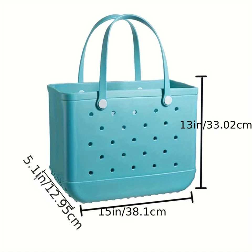 Rubber large capacity sun dried handbag travel beach swimming outdoor bag solid color waterproof bagT25041022