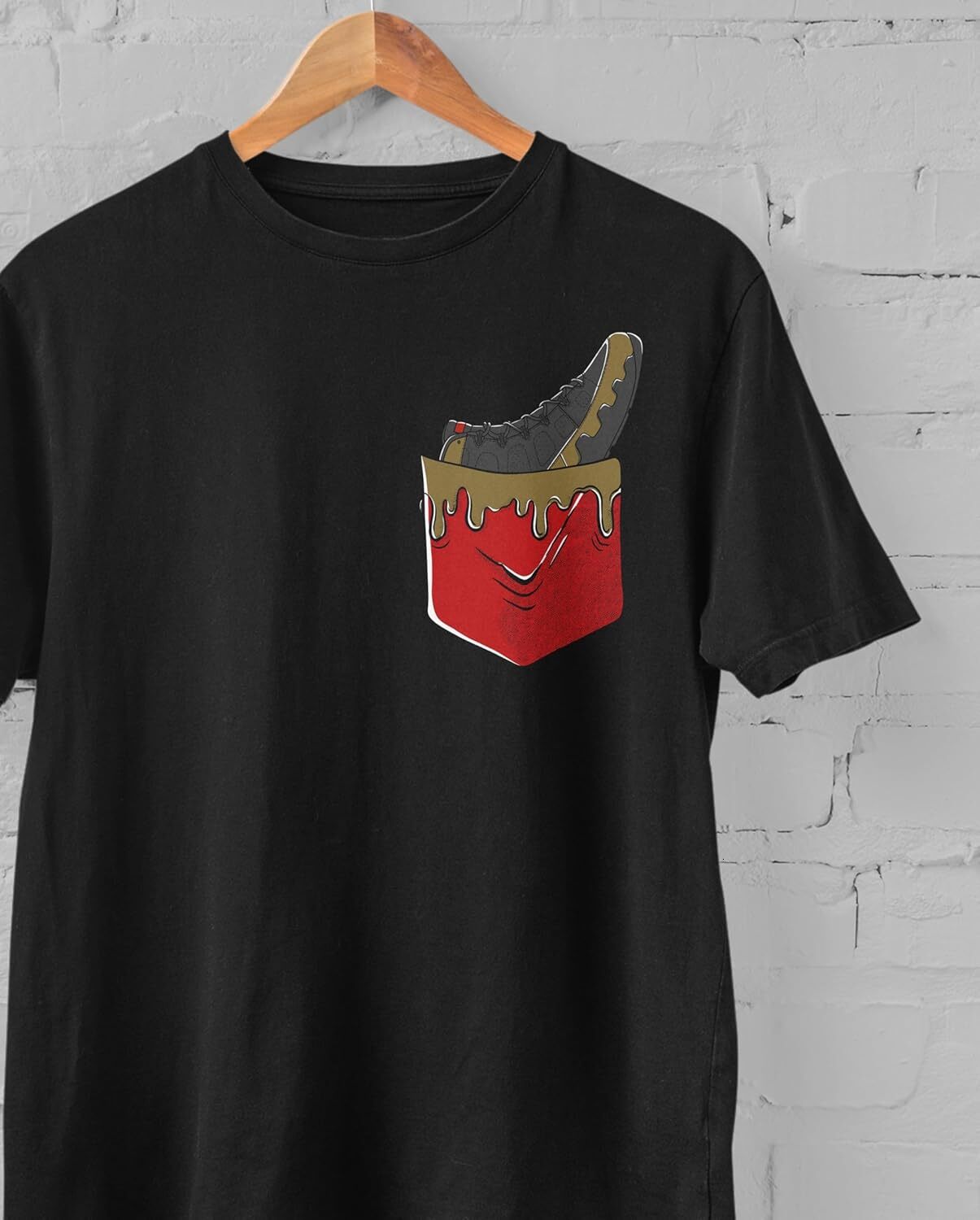 T shirt for Mens AJ 9 Olive 9s OG Retro Shirt, in Pocket, Shirts Match Sneakers 2D Sneaker Graphic Tee Casual Tops Clothes Short sleeve