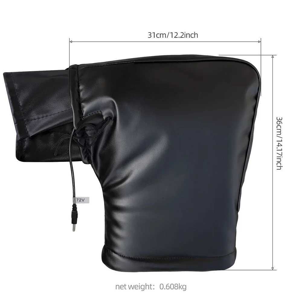 1 Pair Cycling Motorcycle Scooter Thick Warm Handlebar Muff Grip Handle Bar Muff Rainproof Winter Warmer Thermal Cover Gloves S25118