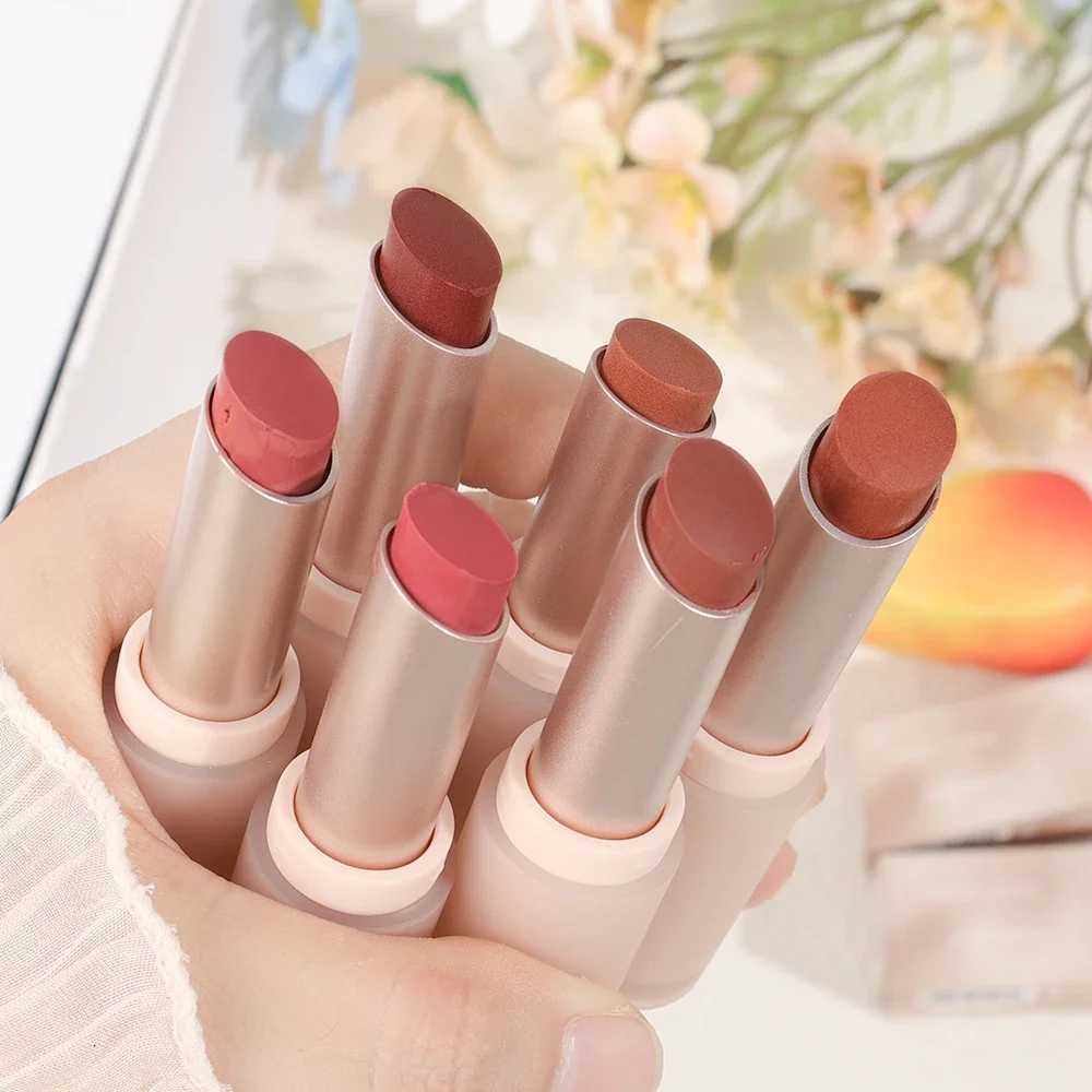1PC Sexy Matte Lipstick Waterproof Lasting Color Rendering Non-stick Cup Velvet Lip Glaze Natural Not Fading Beauty Lip CosmeticT251110