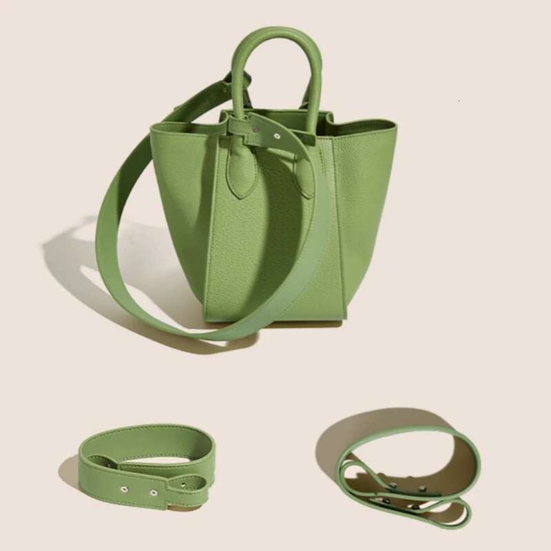 Women's Quality Genuine Leather Handbag Soft Real Cowhide Unique And Exquisite Crossbody Bag Lychee Pattern Female Tote Basket