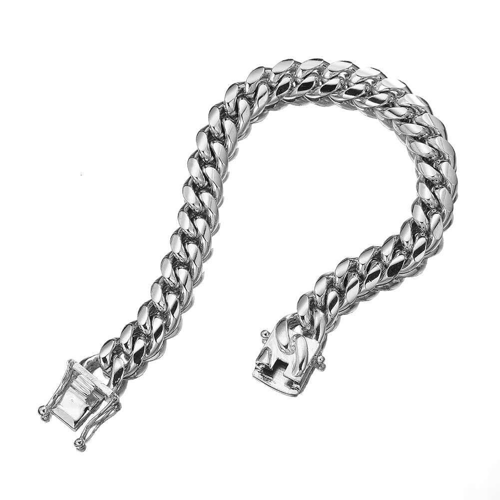 High Quality 9mm 13mm 15mm 925 Sterling Silver Material Miami Cuban Link Chains Necklace Luxury High-end Jewelry