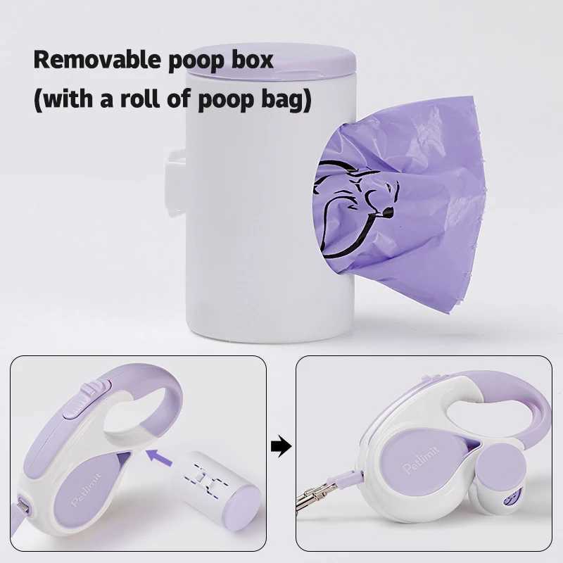 Automatic Retractable Dog Leash 3M/5M Extendable Rope For Outdoor Travel Walking Hiking Small Dogs Traction Rope Cat Lead J251110