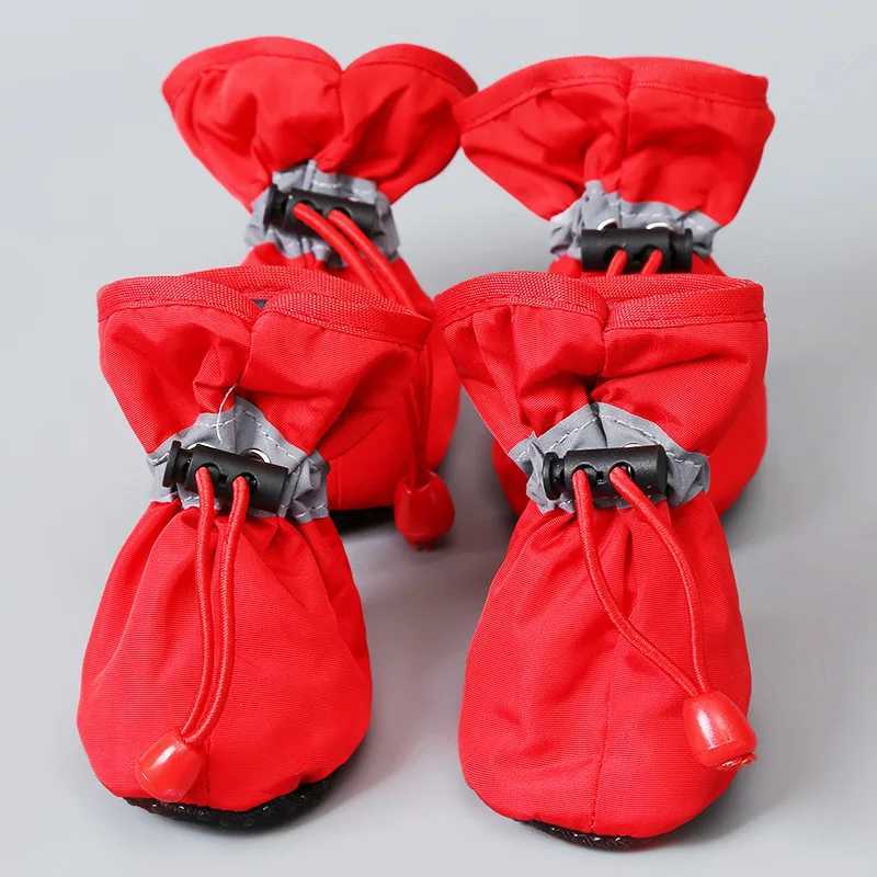 New Arrival 4 pieces/set of waterproof pet dog shoes anti slip rain boots suitable for small cats dogs pet boots and pet paw accessories Z250409
