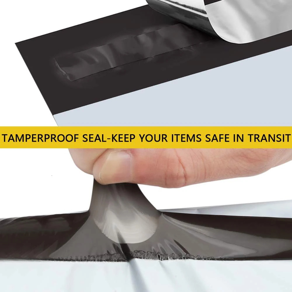 50pcsLots Bags Opaque PE Plastic Express Envelope Storage White Color Mailing Self Adhesive Seal Courier Bag 251110
