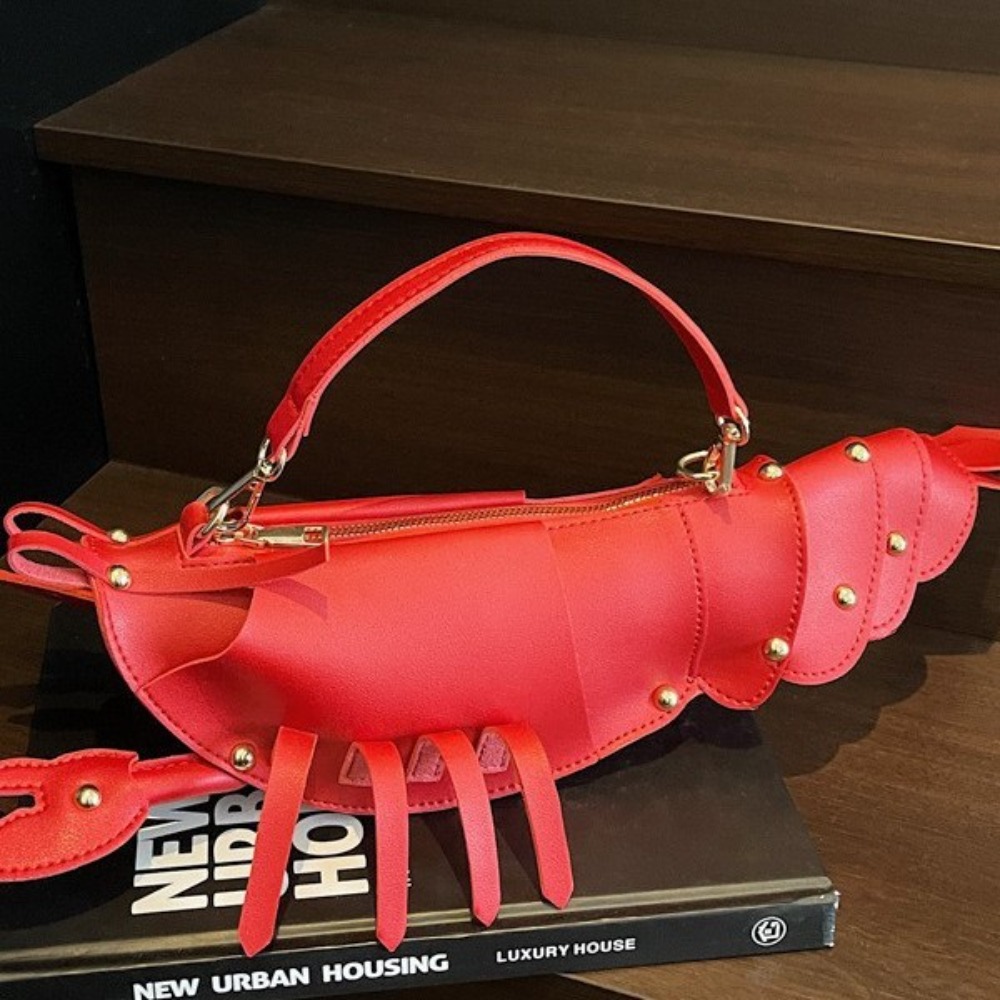 Personalized Stylish Womens Handbag Featuring Unique Crayfish Design