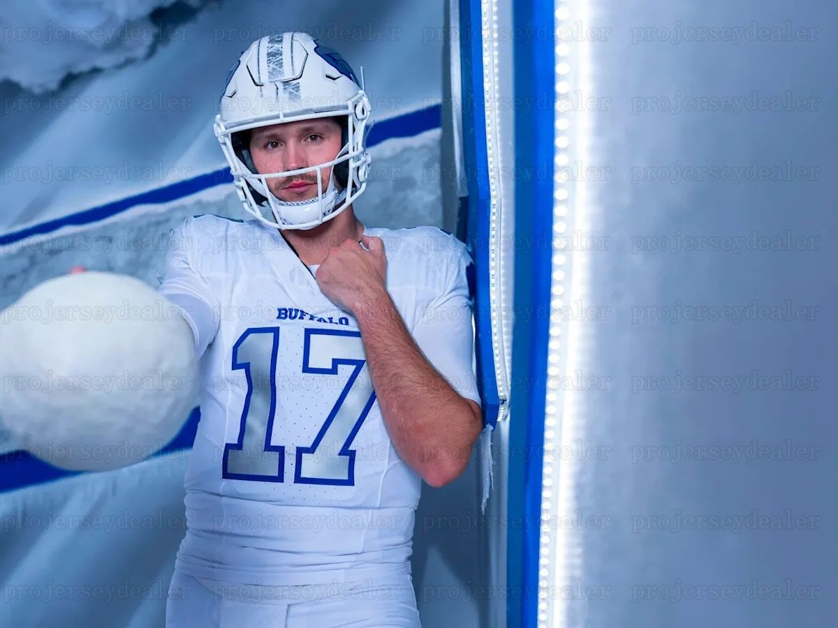 077 Football Jersey Josh 17 Allen 2025 Rivalries Joey Bosa Gabriel Davis Miller James Cook Terrel Bernard Rasul Douglas Dawson Knox Milano Kincaid Dawkins