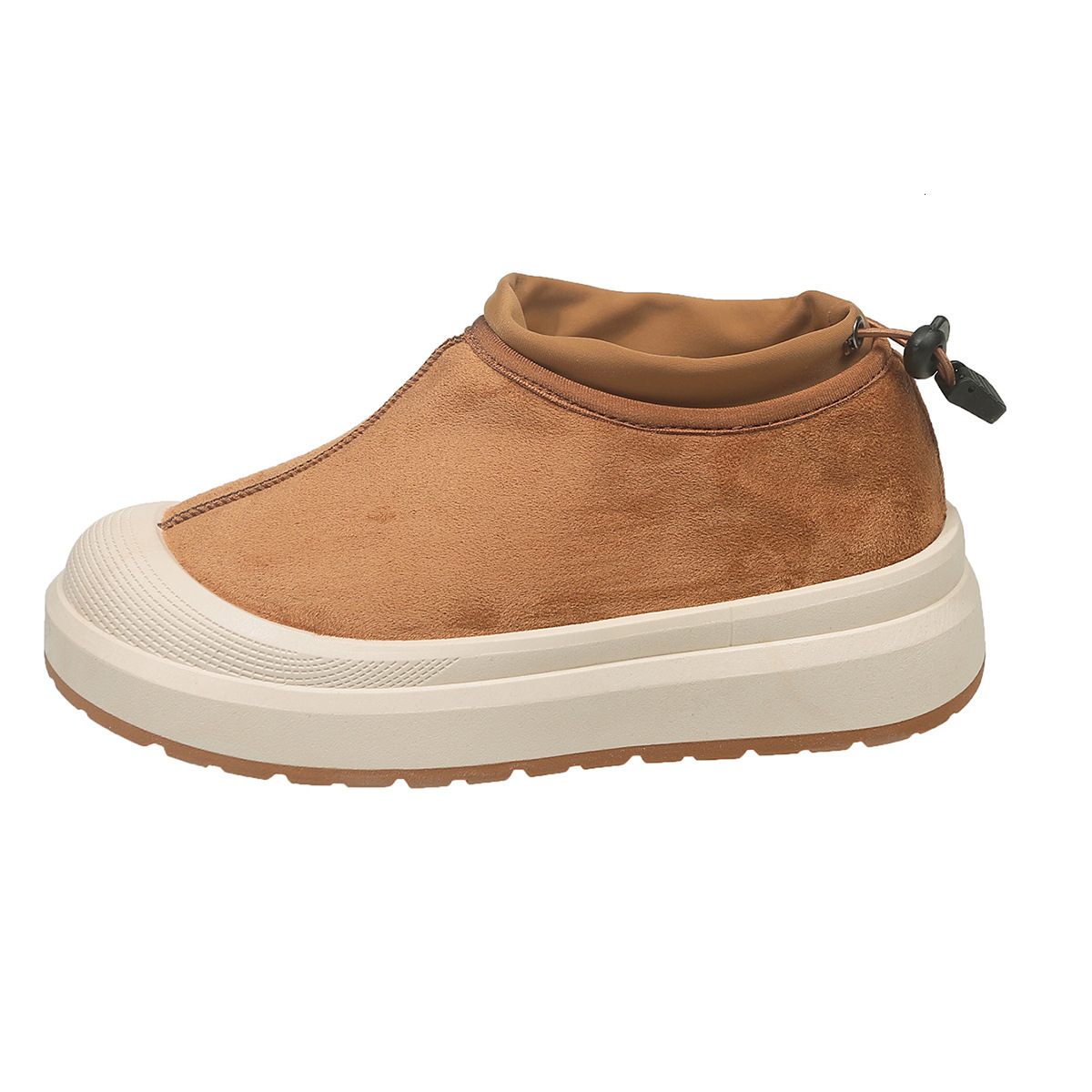 Winter new designer cowhide leather wool thick soled low top snow boots for couples candy colored cotton shoes